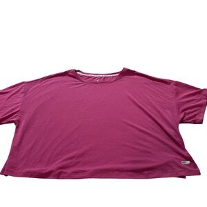Women's Pink Athletic Works Dri-More Tech Cropped Shirt Size Large